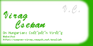 virag csepan business card